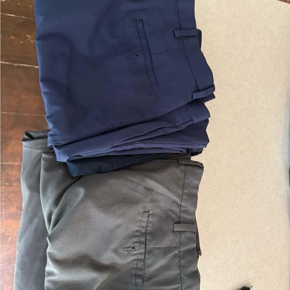 Haggar Men's Chinos in Navy and Gray